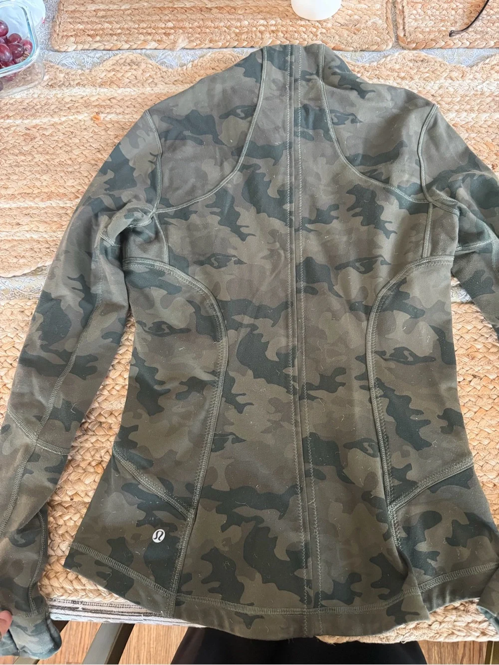 Define Jacket Camouflage Zip-Front - Olive Size 6